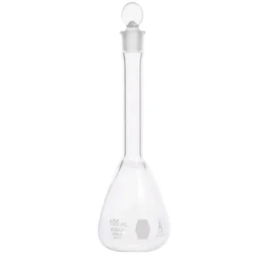 Matraz Volumétrico Clase A Tapón Vidrio 100 Ml  Marca Kimax